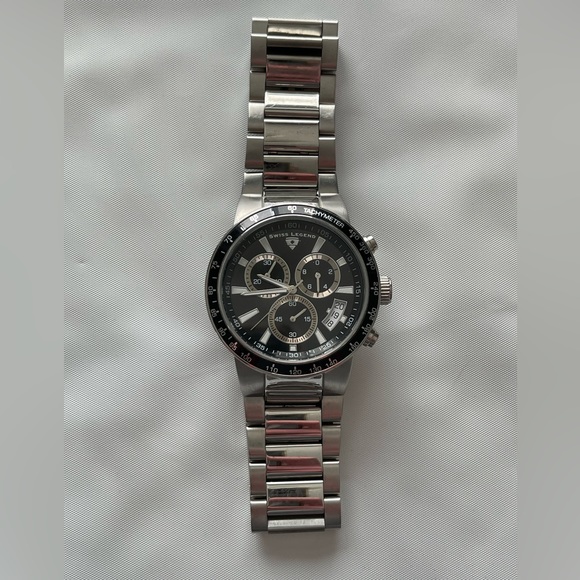 Swiss Legend Men’s Endurance Collection Chronograph Stainless Steel Watch - Picture 2 of 3